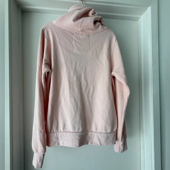 Aviator Nation 5 stripe hoodie light pink rainbow white size L NWOT - Picture 6 of 9